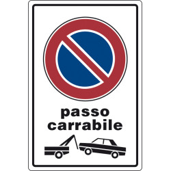 Passo carrabile con rimozione