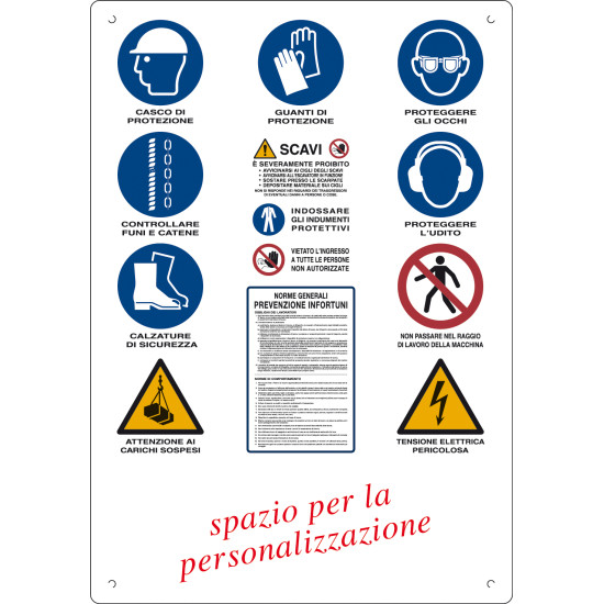 Cartello cantiere Sign Group Scavi - personalizzabile