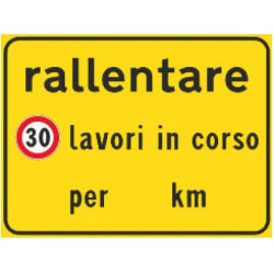 Rallentare lavori in corso per ... km