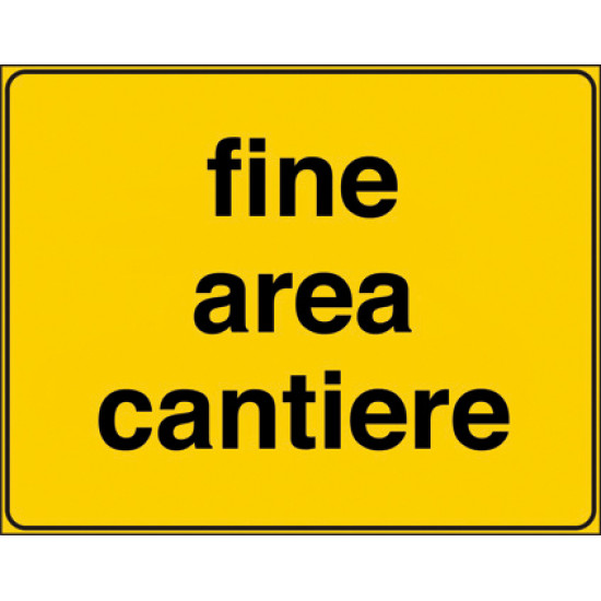 Fine area cantiere