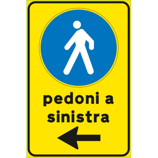 Pedoni a sinistra