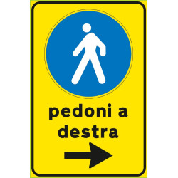 Pedoni a destra