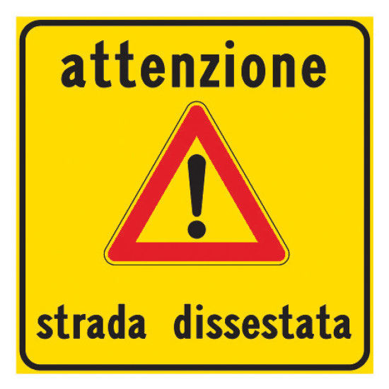 Attenzione strada dissestata - DB Plast