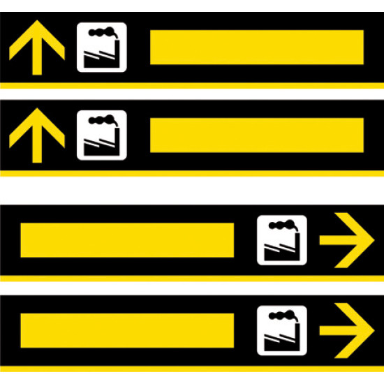Segnali di direzione per le industrie