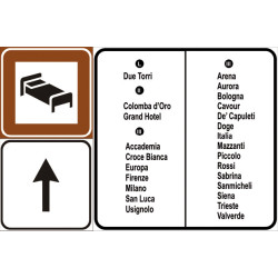 Segnale di informazioni alberghiere