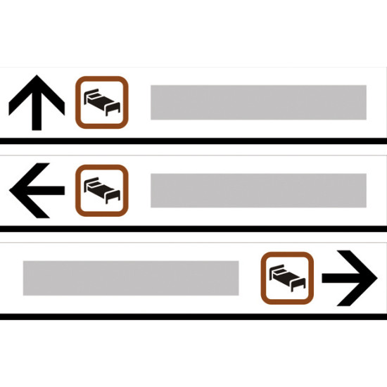 Segnali di direzione alberghieri